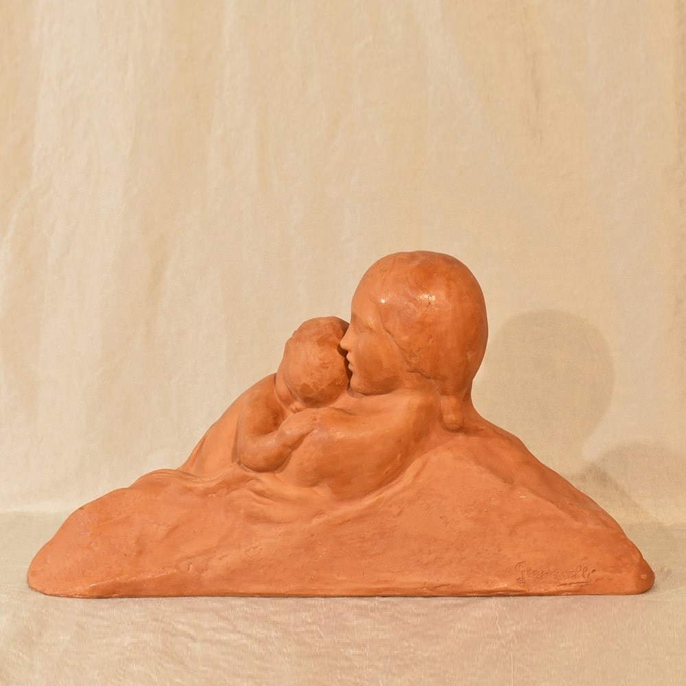 STTE 60 art deco sculpture terracotta woman antique statues Gennarelli 20th century-min.jpg